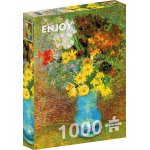 Puzzle 1000 piese Vincent Van Gogh: Vase with Daisies and Anemones