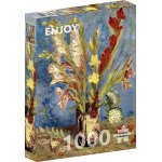 Puzzle 1000 piese Vincent Van Gogh: Vase with Gladioli and Chinese Asters