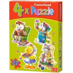 Puzzle Castorland Playing Animals 4/5/6/7 piese