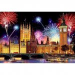 Puzzle din lemn London By Night S 75 buc Wooden City