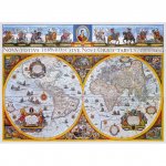Puzzle din lemn Nova Terrarum Antique Map XL 750 buc Wooden City