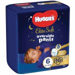 Scutece-chilotel de noapte Huggies Elite Soft Pants Overnight marimea 6, 16 buc, 15-25 kg