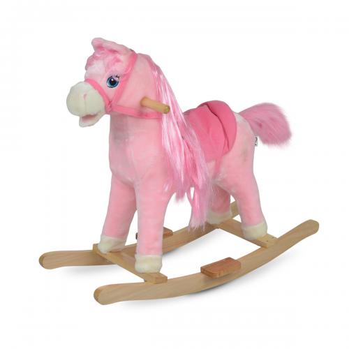 Balansoar calut Moni din plus pentru copii Pink Horse - 3 | YEO