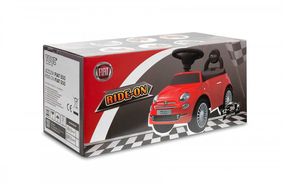 Jucarie ride-on toyz fiat 500 alb