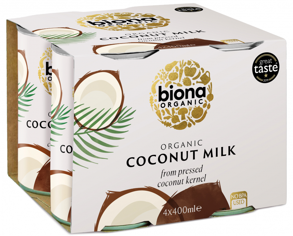 Lapte de cocos bio 4 pack 4 x 400 ml Biona
