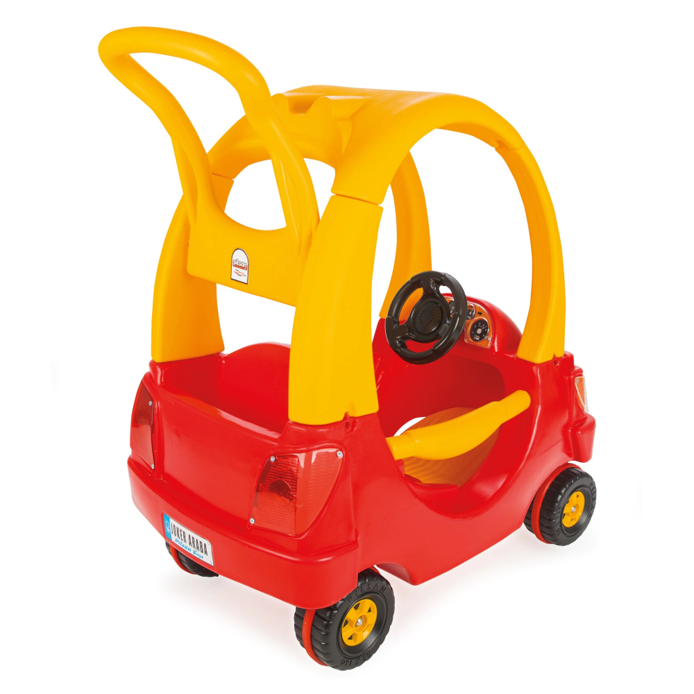 Masinuta de impins cu maner parental Pilsan Joker Car Red - 1 | YEO