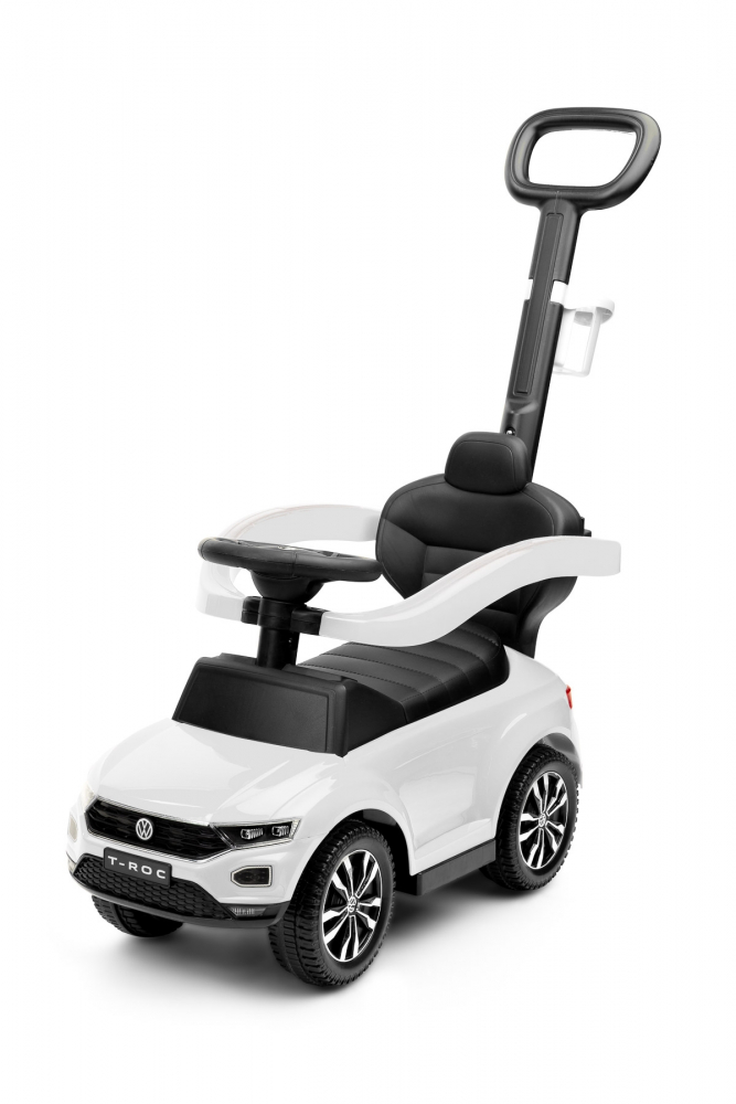 Masinuta ride-on cu maner parental Toyz Volkswagen T-ROC alba Alba imagine 2022