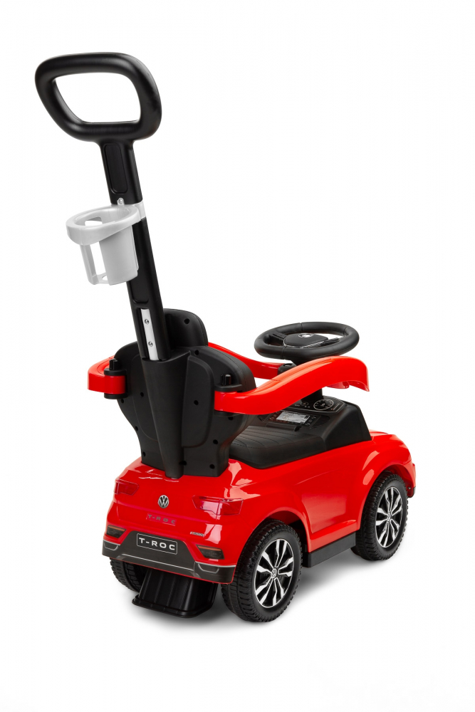 Masinuta ride-on cu maner parental toyz volkswagen t-roc rosie