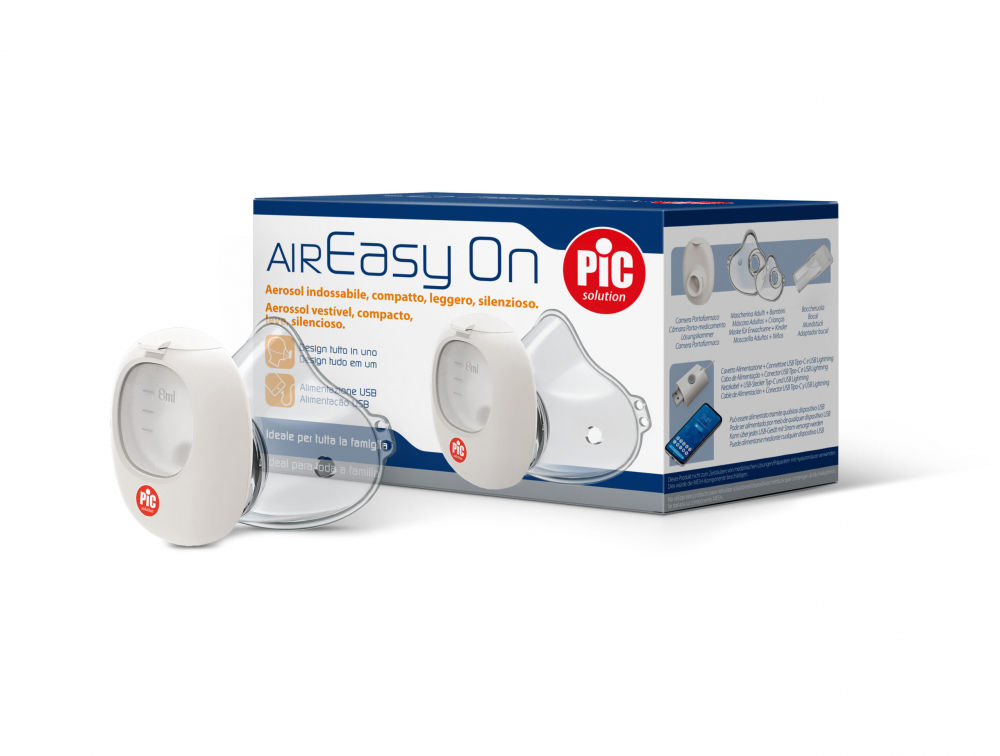 Nebulizator ultrasonic cu tehnologie mesh AirEasy On ultraportabil Pic Solution Aerosoli