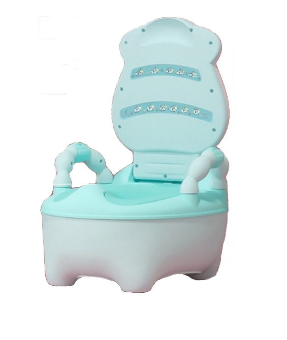 Olita educationala cu manere Little Mom Cow Potty Mint