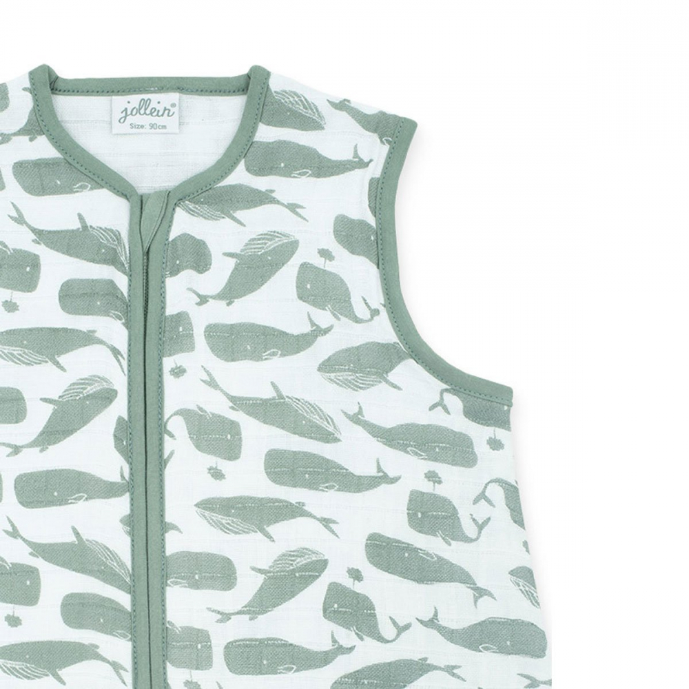 Sac de dormit jollein whales 90 cm verde