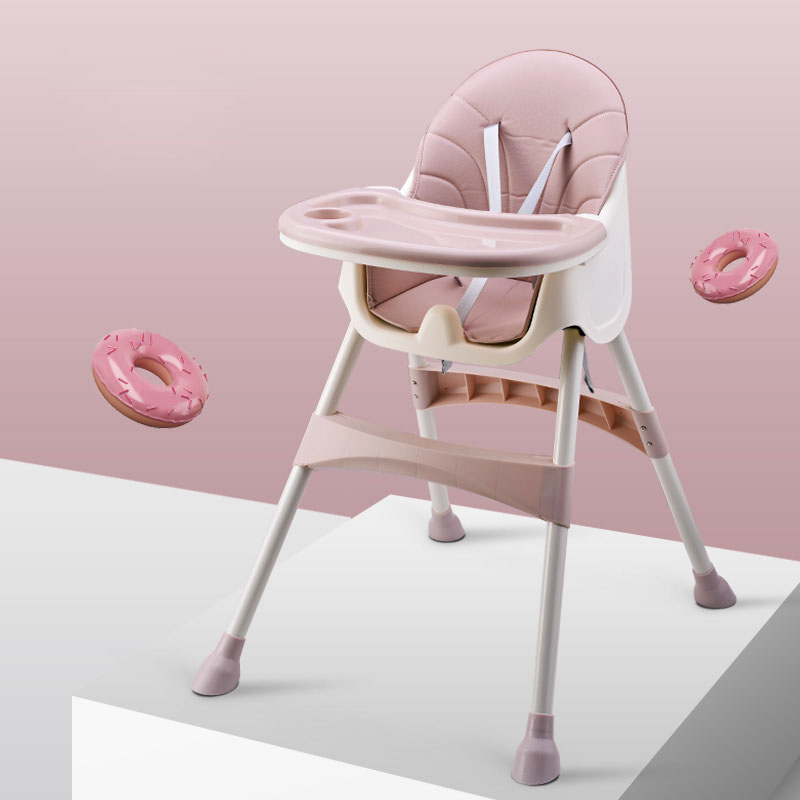 Scaun de masa transformabil Little Mom Dinner Pink Alimentatie imagine noua