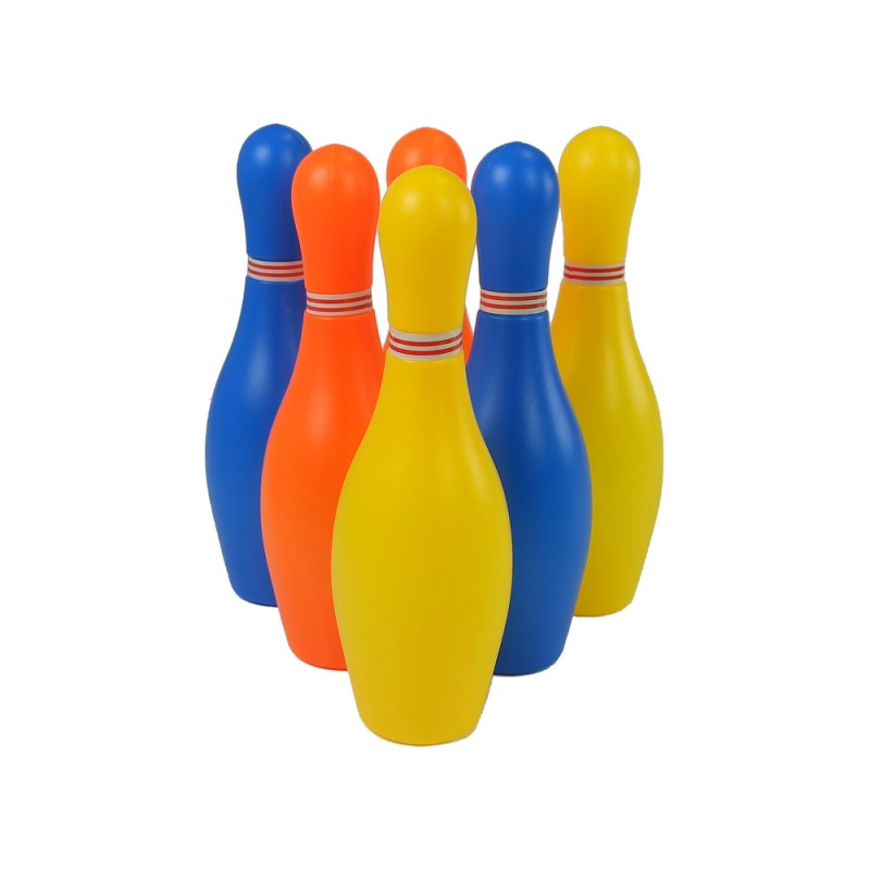 Set bowling pentru copii 6 popice 26 cm LeanToys - 1
