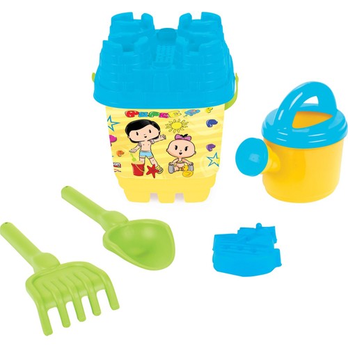 Set galetusa si forme pentru nisip Mini Castle Blue