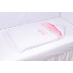 Saculet de dormit gros velvet alb si roz 80x45 cm tog 2,5