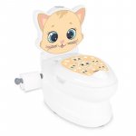 Vas de toaleta educational pentru copii Pilsan pisica