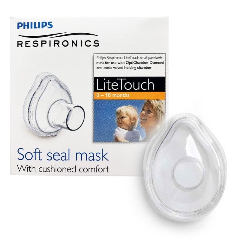 Masca mica LiteTouch Philips Respironics 0 - 18 luni pentru Philips Optichamber - 1 | YEO