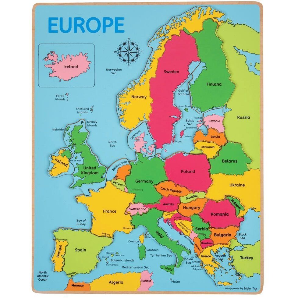 Puzzle - incastru Europa