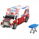 Masina ambulanta ambulance DT-375 cu targa Dickie Toys