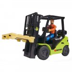 Stivuitor Clark S25 Forklift cu figurina si accesorii Dickie Toys