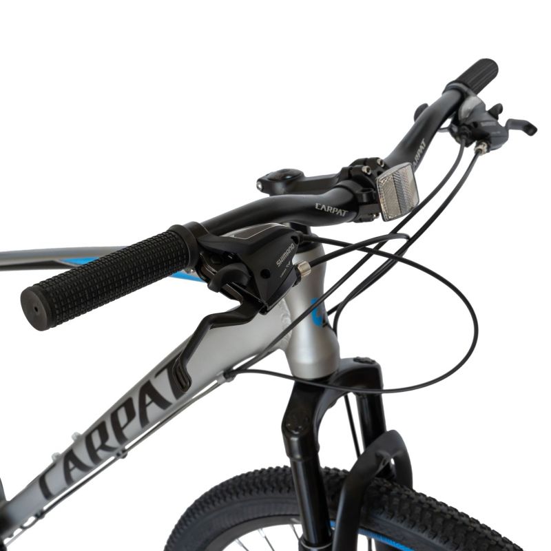 Bicicleta MTB-HT Schimbator Shimano Tourney Roti 29 Inch Carpat C2957C Gri cu AlbastruNegru - 5