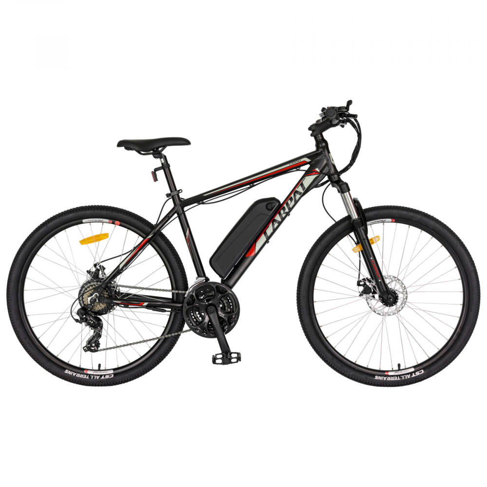 Bicicleta electrica MTB E-Bike 27.5 inch 250W Carpat C271ME negrurosualb Carpat imagine noua