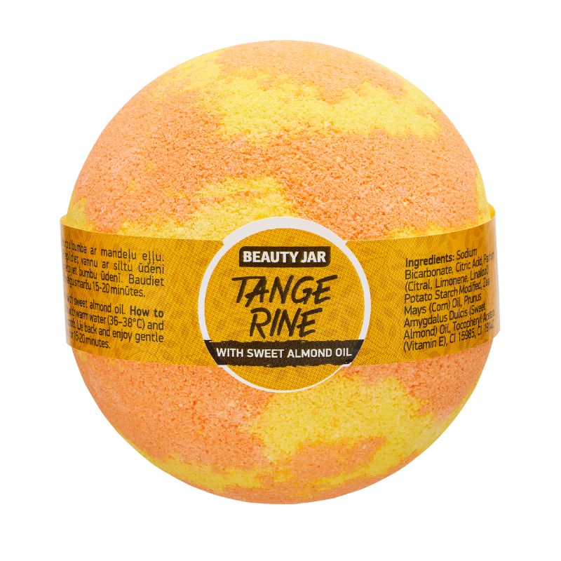 Bila de baie efervescenta cu mandarina Tangerine Beauty Jar 150g