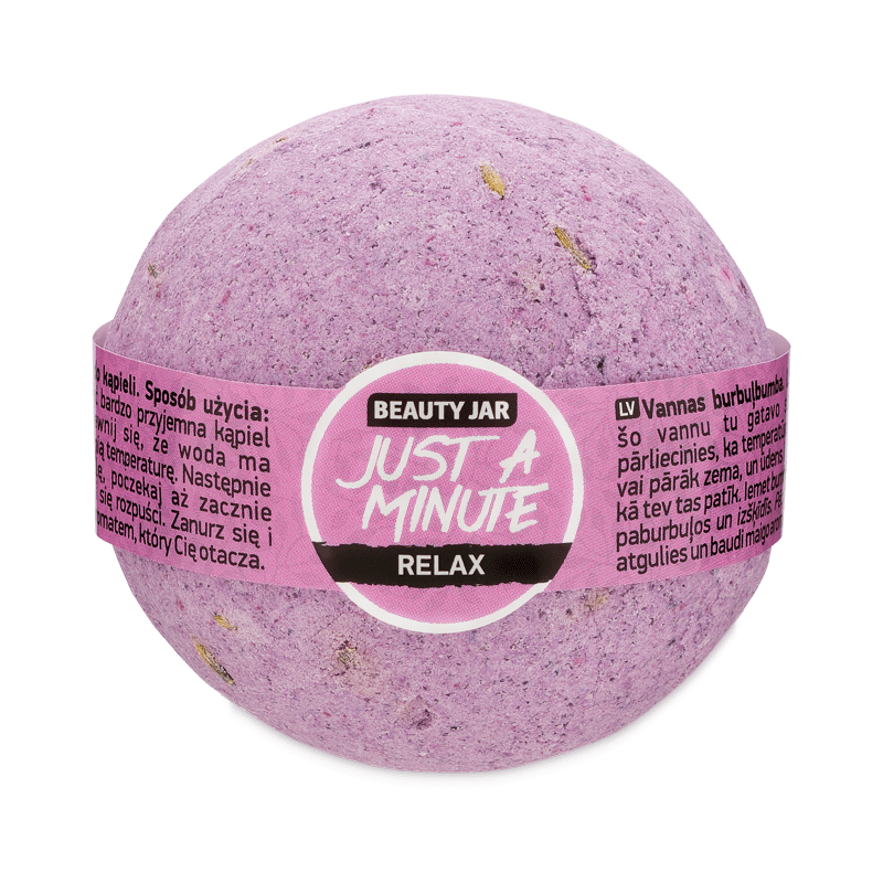 Bila de baie relaxanta cu lavanda Just a minute Beauty Jar 150g