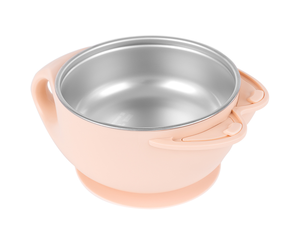 Bol termic din inox 400ml KikkaBoo Cat Pink - 4 | YEO