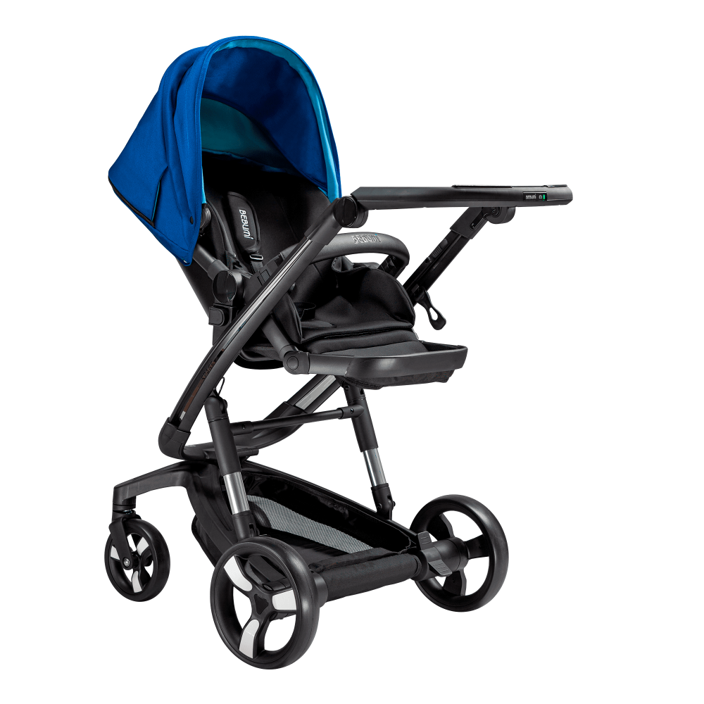 Carucior Bebumi Space 2 in 1 Blue cadru negru - 3