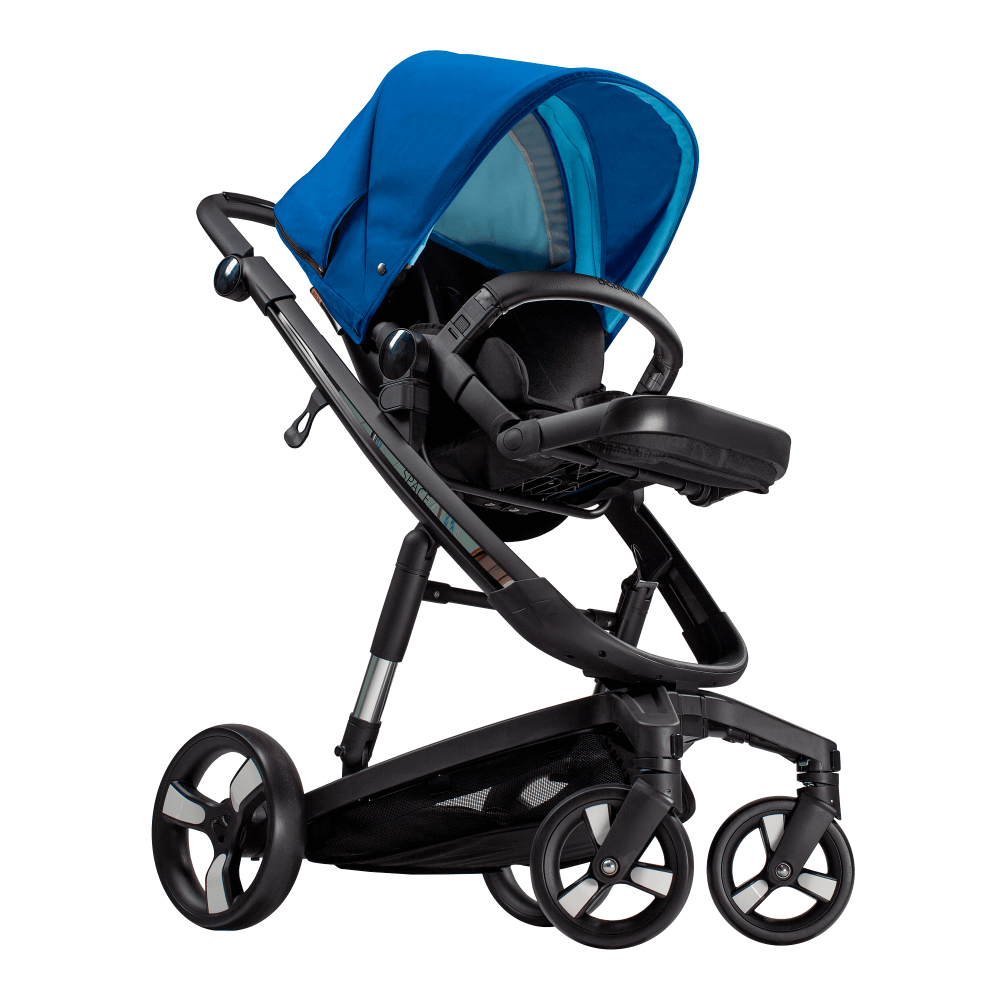 Carucior Bebumi Space 2 in 1 Blue cadru negru - 6