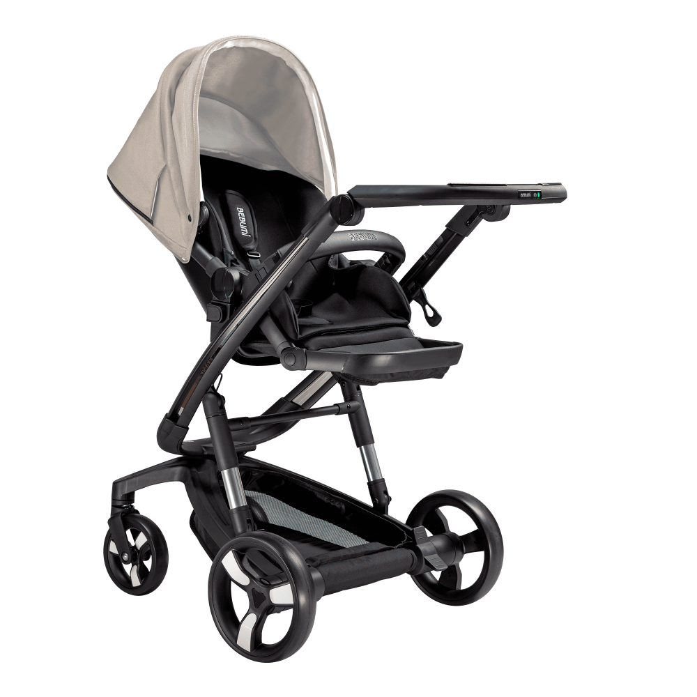 Carucior Bebumi Space 2 in 1 Gray Light cadru negru - 3 | YEO