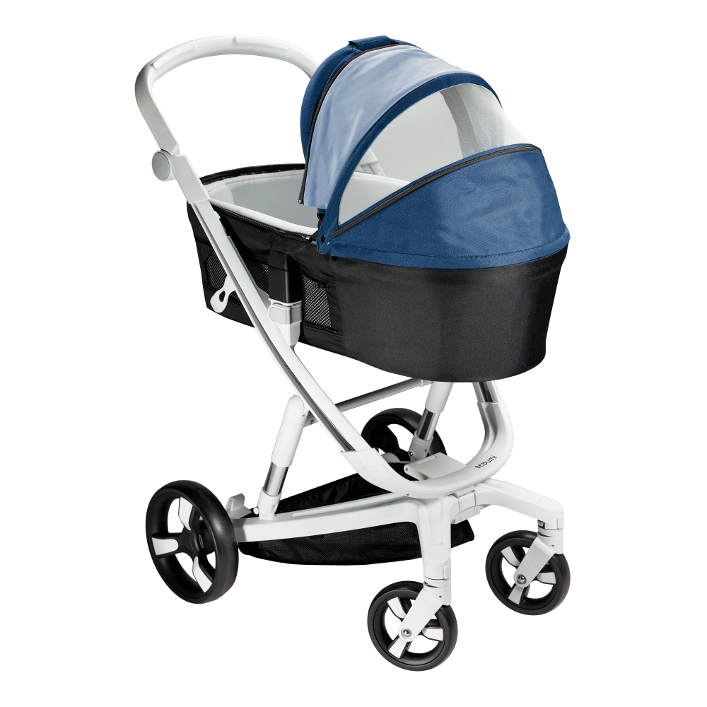 Carucior Bebumi Space 2 in 1 Navy cadru alb - 1 | YEO