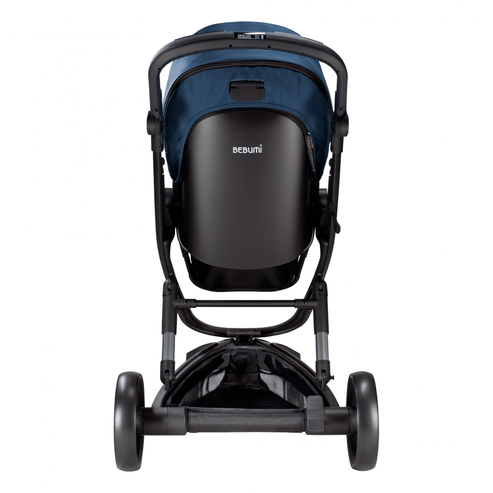 Carucior Bebumi Space 2 in 1 Navy cadru negru - 7