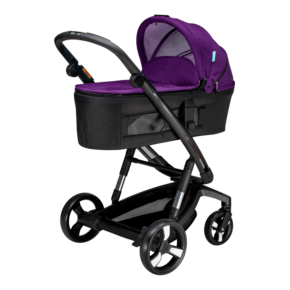 Carucior Bebumi Space 2 in 1 Purple cadru negru - 1