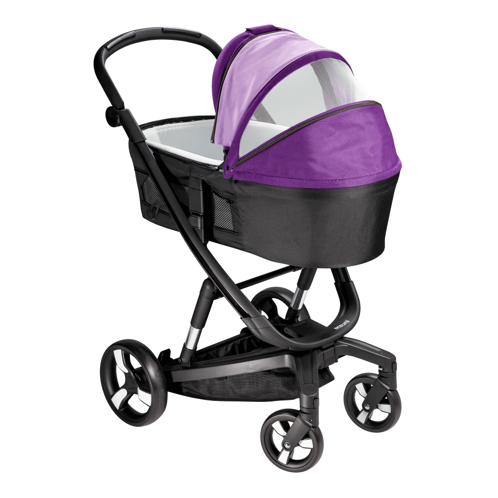 Carucior Bebumi Space 2 in 1 Purple cadru negru - 2