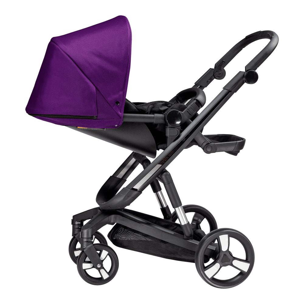 Carucior Bebumi Space 2 in 1 Purple cadru negru - 3