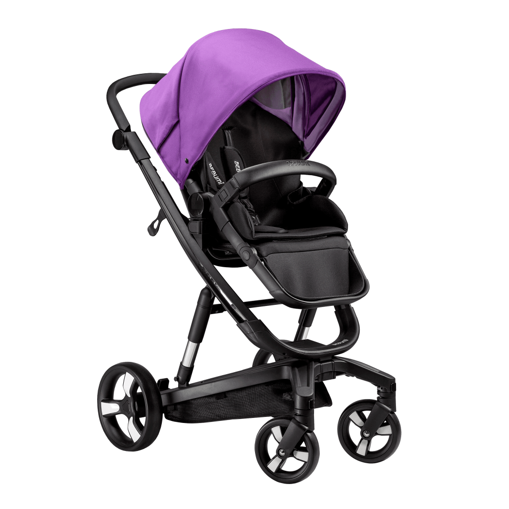 Carucior Bebumi Space 2 in 1 Purple cadru negru - 5