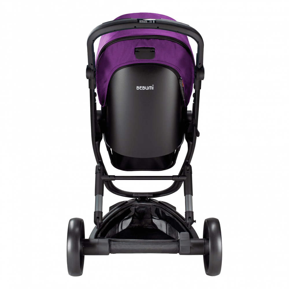 Carucior Bebumi Space 2 in 1 Purple cadru negru - 6