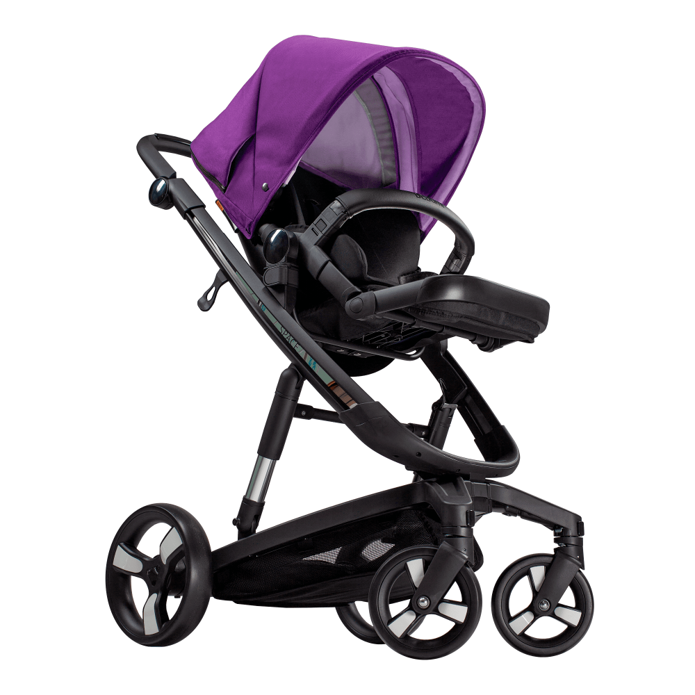 Carucior Bebumi Space 2 in 1 Purple cadru negru - 8