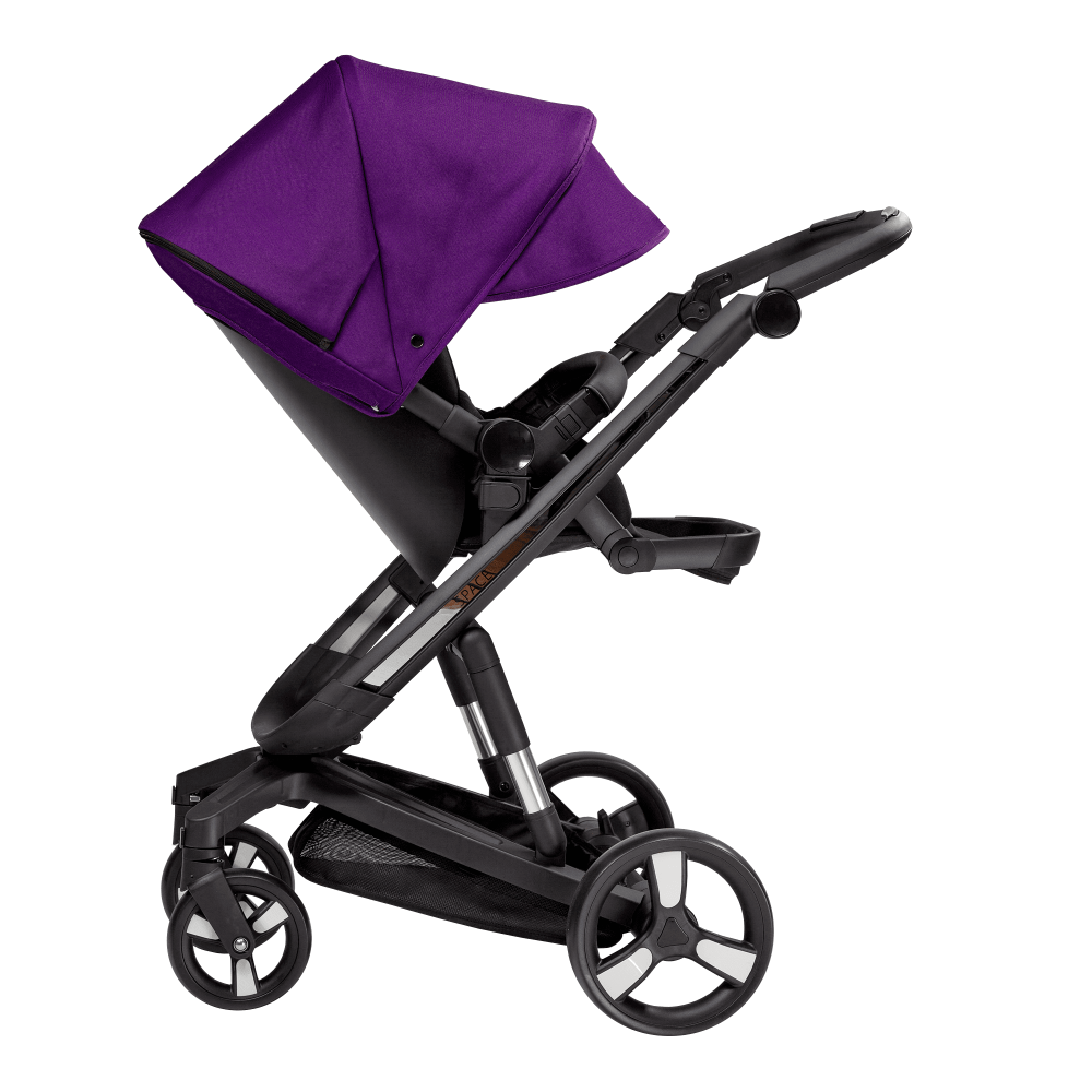 Carucior Bebumi Space 2 in 1 Purple cadru negru - 9