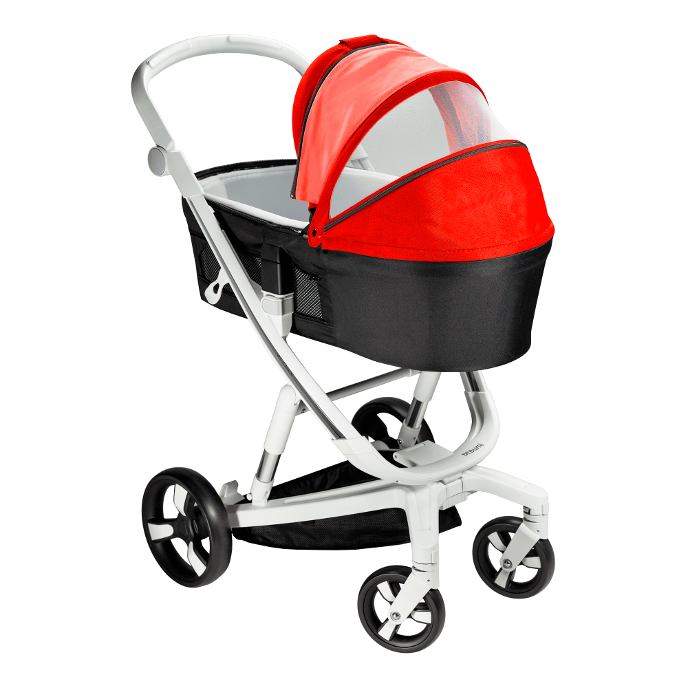 Carucior Bebumi Space 2 in 1 Red cadru alb - 2 | YEO