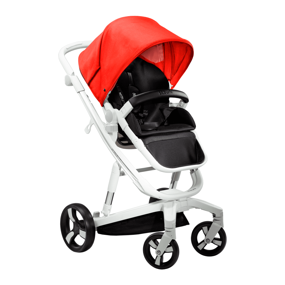 Carucior Bebumi Space 2 in 1 Red cadru alb - 3 | YEO