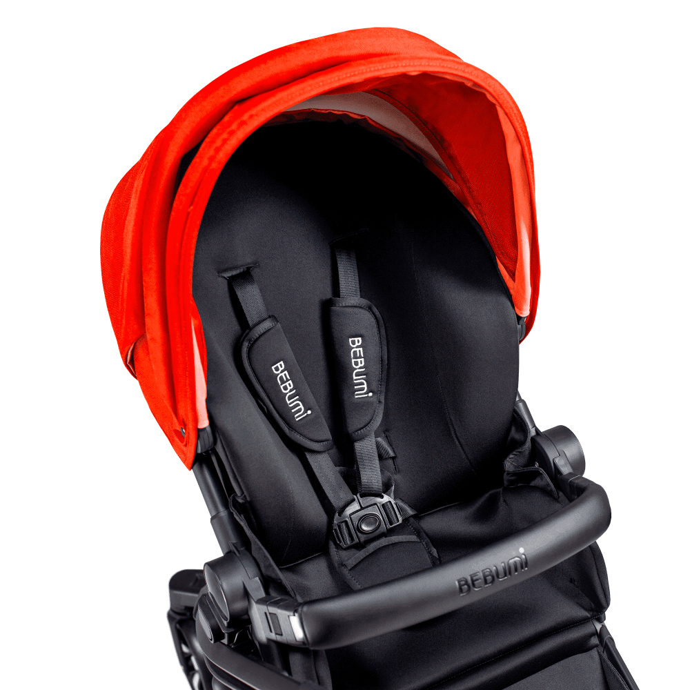 Carucior Bebumi Space 2 in 1 Red cadru negru - 3 | YEO