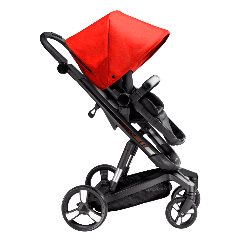 Carucior Bebumi Space 2 in 1 Red cadru negru - 5