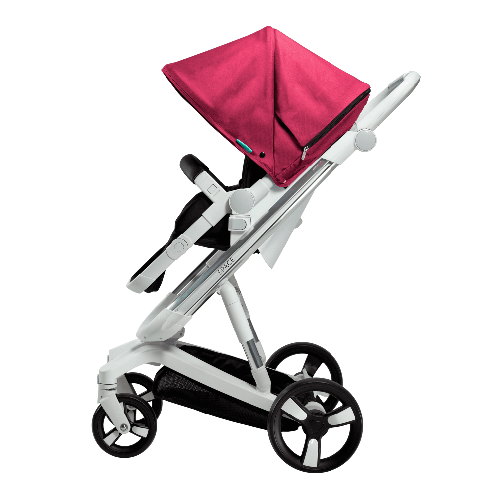 Carucior Bebumi Space 2 in 1 Ruby cadru silver