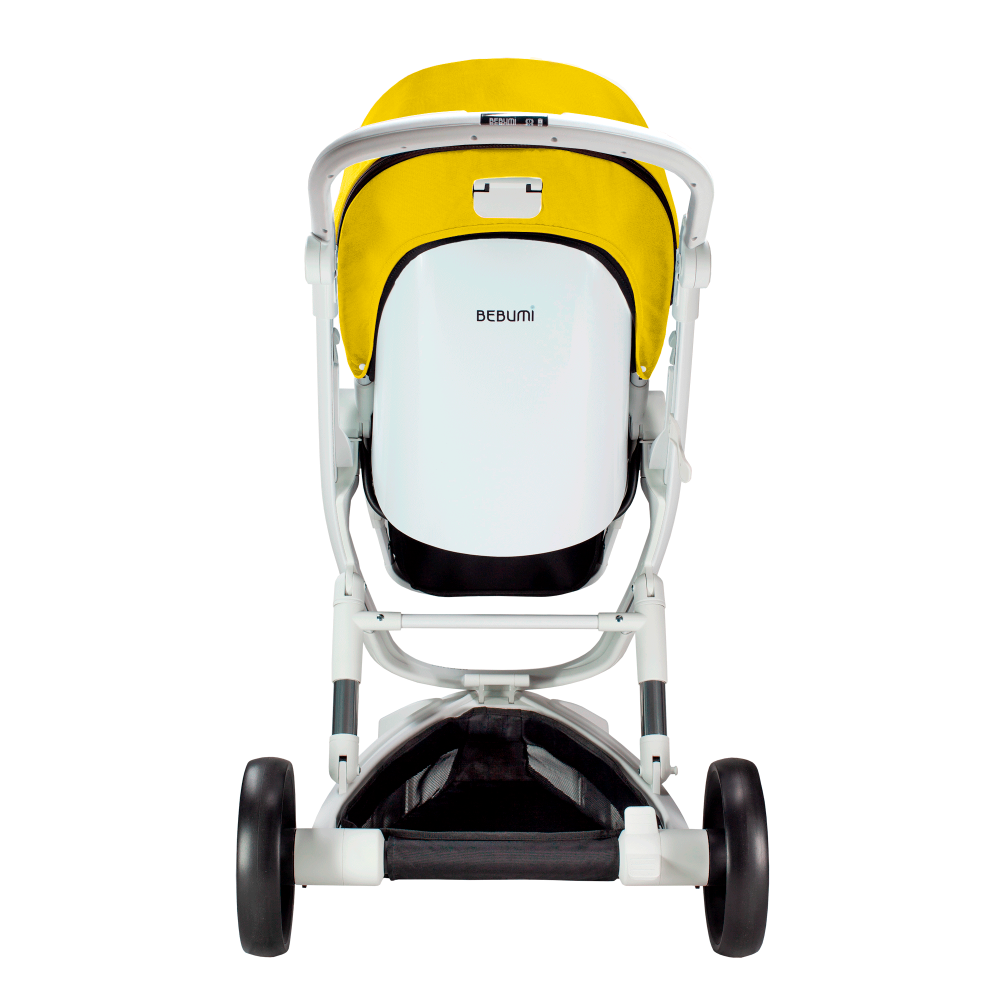 Carucior Bebumi Space 2 in 1 Yellow cadru alb - 3 | YEO