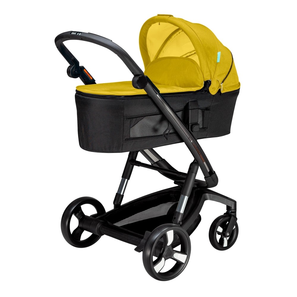 Carucior Bebumi Space 2 in 1 Yellow cadru negru - 2 | YEO