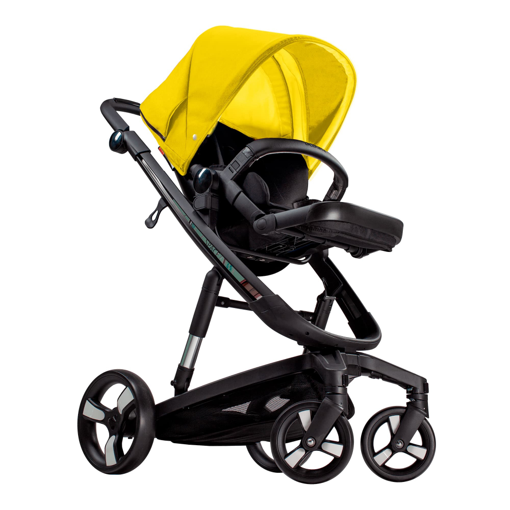 Carucior Bebumi Space 2 in 1 Yellow cadru negru - 4 | YEO