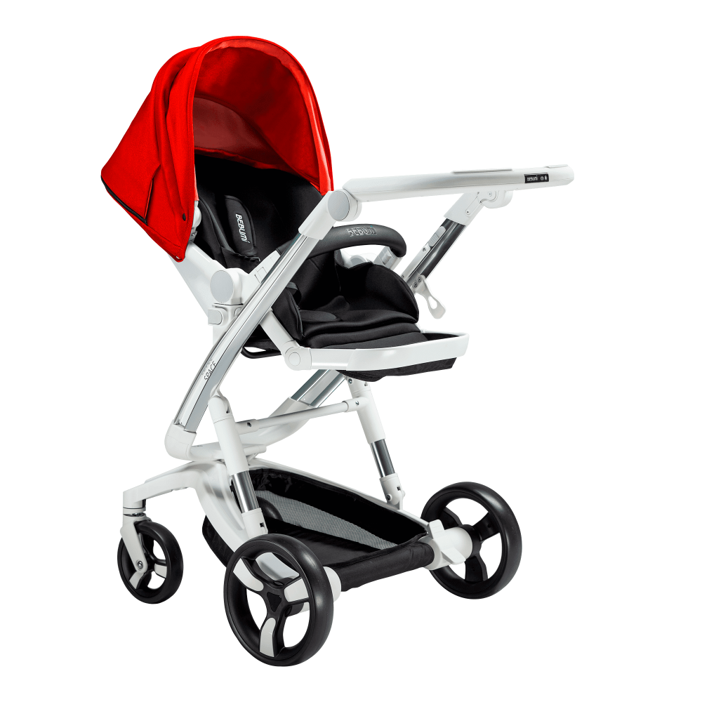 Carucior Bebumi Space Eco 2 in 1 Red cadru negru - 4